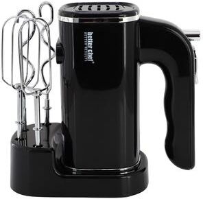 Better Chef Better Results 5 Speed Hand Mixer with Turbo Boost and Storage Stand in Black