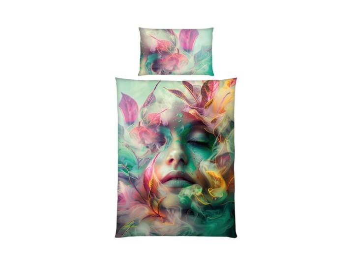 Bettwäsche Mystic Dream bunt mit Gesicht
