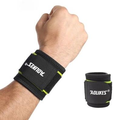 Useful Little Things Adjustable Sports Wrist Protector And Compression Support Band green