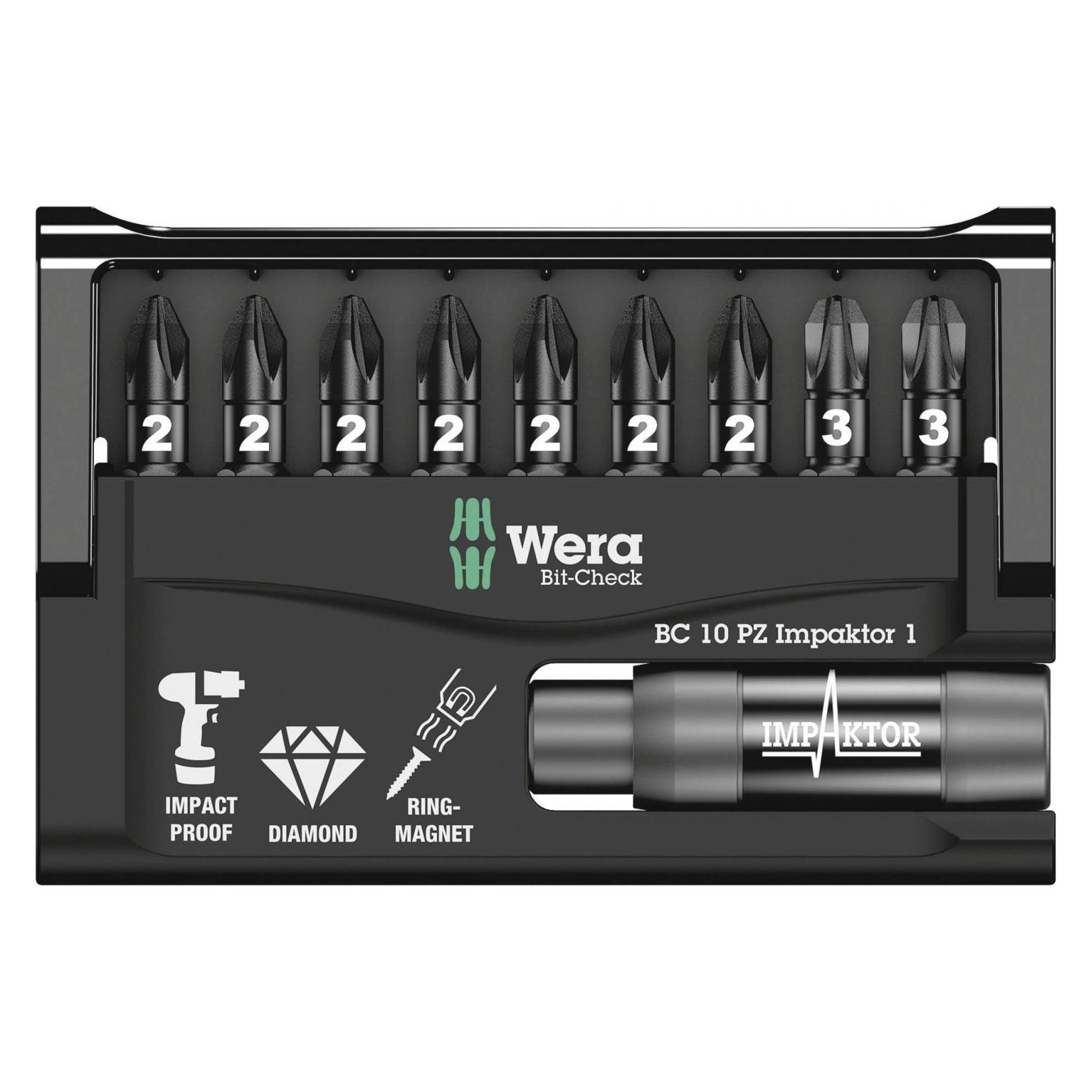 Wera Bit-Check 10 PZ Impaktor 1 (5057684001)