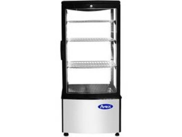 Vitrine Réfrigérée Professionnelle de Présentation 4 Faces Vitrées 88 Litres - ATOSA
