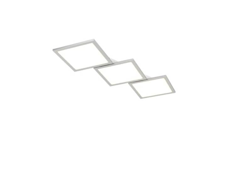 Lucande LED Deckenleuchte Ilira dimmbar mit Leselampe (Modern) in Alu aus Aluminium (3 flammig,) - Lampe Deckenlampe Küchenleuchte