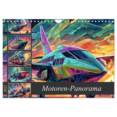 Motoren-Panorama (Wandkalender 2027 DIN A4 quer), CALVENDO Monatskalender