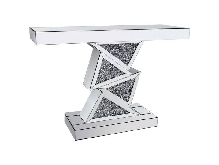 Xora Konsolentisch, Silber, Glas, rechteckig, eckig, Sockel, 35x80x120 cm, Wohnzimmer, Wohnzimmertische, Konsolentische