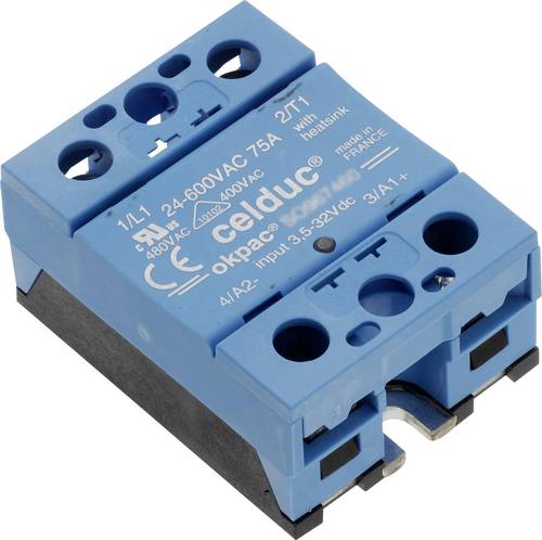 Celduc Halbleiterrelais SO842974 25A Schaltspannung (max.): 275 V/AC, 275 V/DC Nullspannungsschaltend 1St.