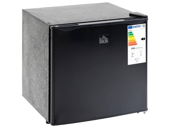 Homcom Mini-Gefrierschrank Stahl Kunststoff Schwarz, Anthrazit, 1 Fächer, 44.2x48.8x47 cm, Küchen, Küchenmöbel, Küchenschränke, Küchenoberschränke