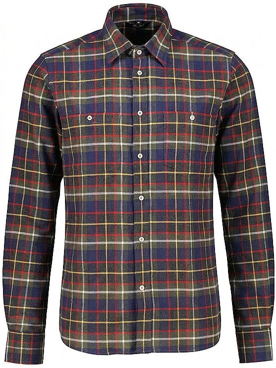 MERU Herren Hemd Waimate Flannel dunkelblau   L M