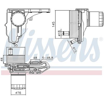 Nissens Ölkühler, Motoröl [Hersteller-Nr. 91329] für Ford