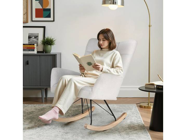 Chaise pivotante fauteuil balançoire fauteuil de salon fauteuil relax fauteuil de repos Bis136 kg