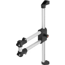 MONITORHALTERUNG TRAGARM DOPPELT, THERMOPLAST, HÖHENVERSTELLBAR, KOMP:ALUMINIUM