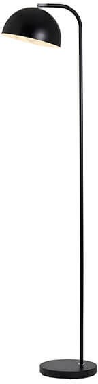 BHS Travis Arc Matte Black Floor Lamp