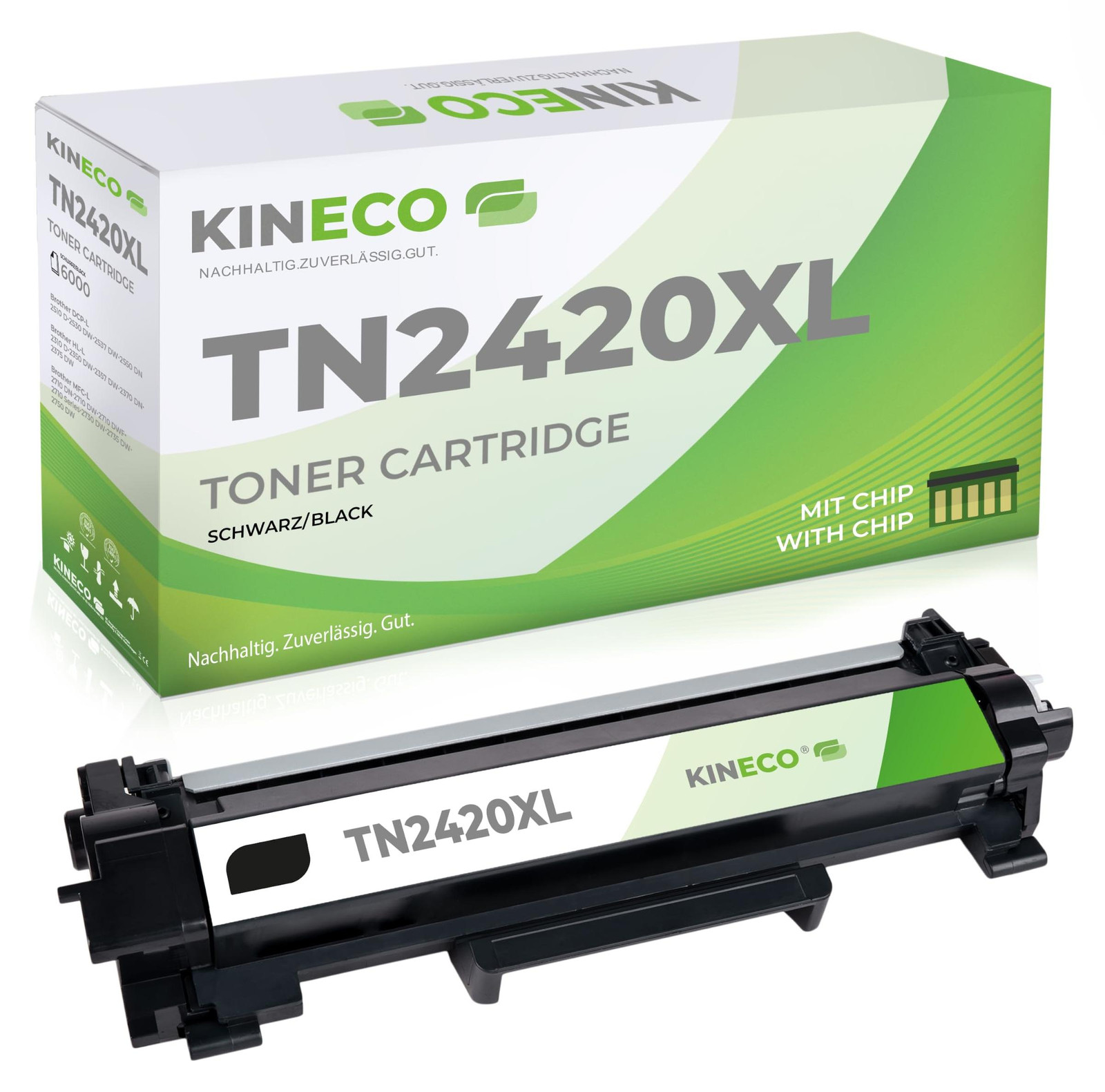 Kineco TN2420 TN2410 toner geschikt voor Brother XXL