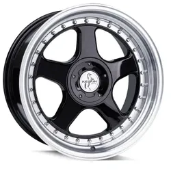 Keskin Wheels Kt1 Black Lip Polish 10x18 ET 35 5/112 Alufelge Schwarz