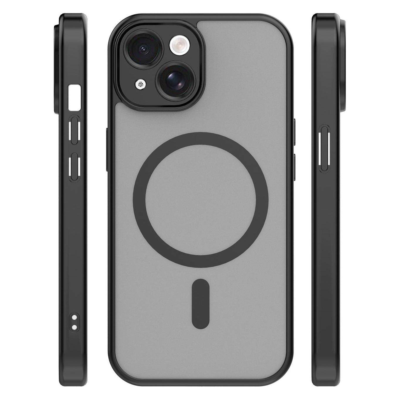 OEM Mag Matt case for iPhone 15 6,1" black (Apple iPhone 15) (GSM274228)