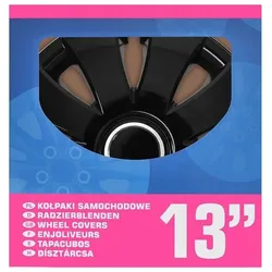ProPlus, Radkappen, Radblenden-Set Aura schwarz 13 Zoll 4 Stück im Displaykarton (4 Stk., 13")