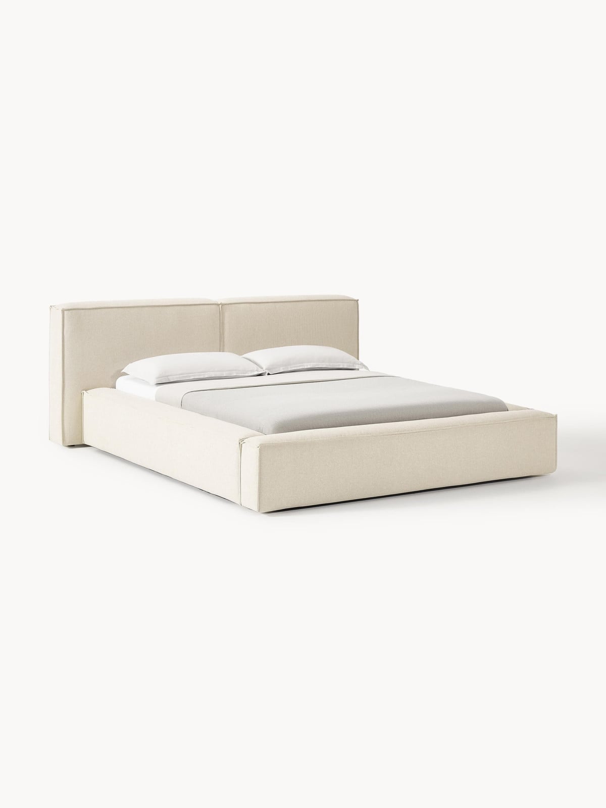 Westwing Collection Gestoffeerd bed Lennon 160x200 cm