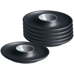 EIERTELLER Jasper schwarz ø 12 cm 6er Set