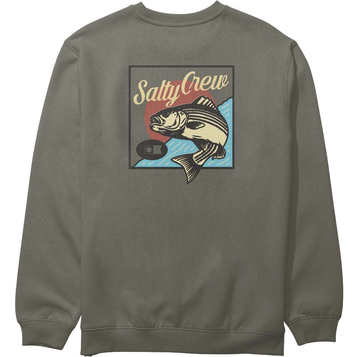 Salty Crew Striped Crew dusty olive (DOL) S 20335538E-DOL-S