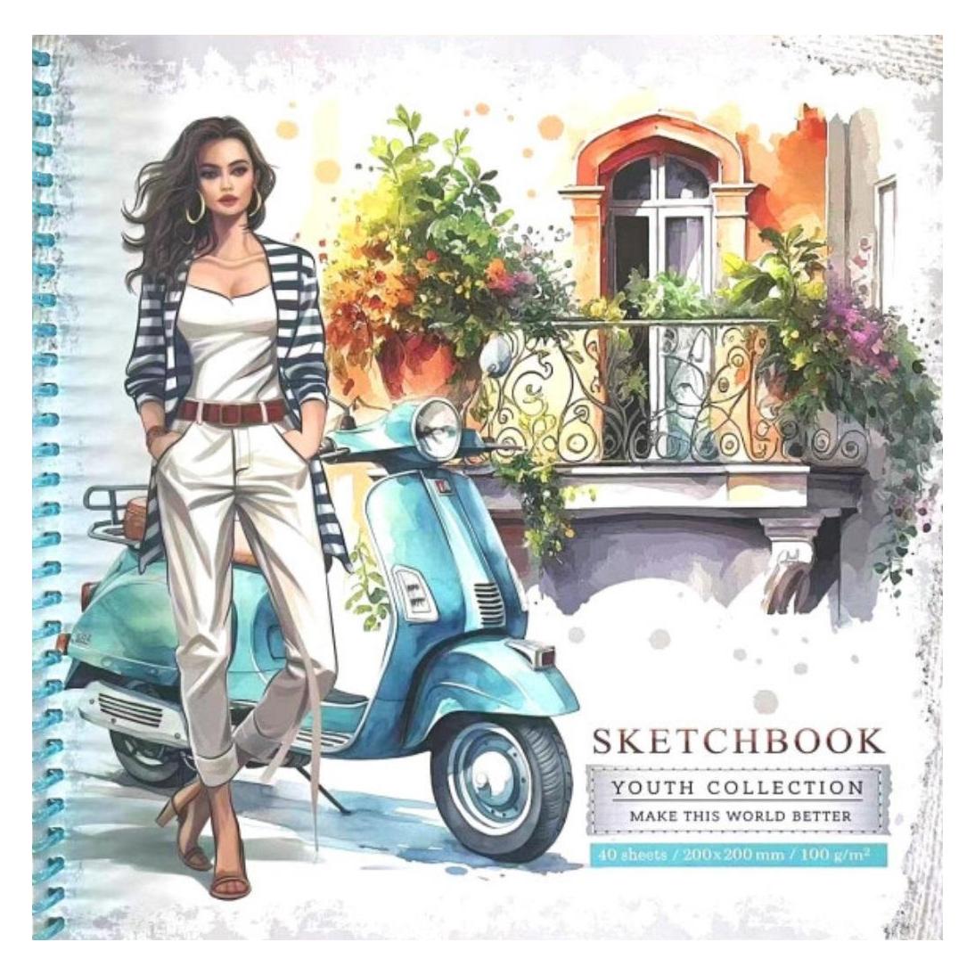 Skizzenbuch 200x200/40K glatt Frau FRESH (200x200) (49008897)