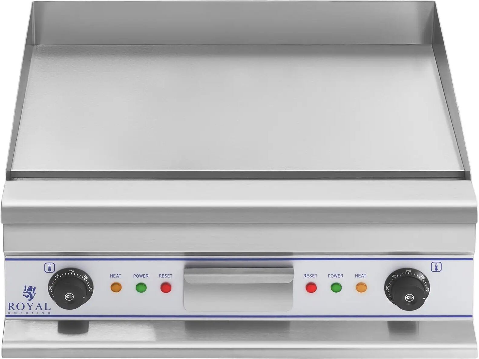 Royal Catering Doppel Elektro Grillplatte - 60 cm - glatt - 2 × 4.000 W RCG 60S