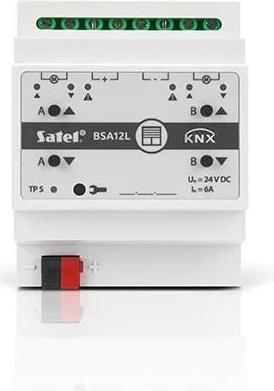 SATEL KNX 2-channel blind actuator 24V DC KNX-BSA12L