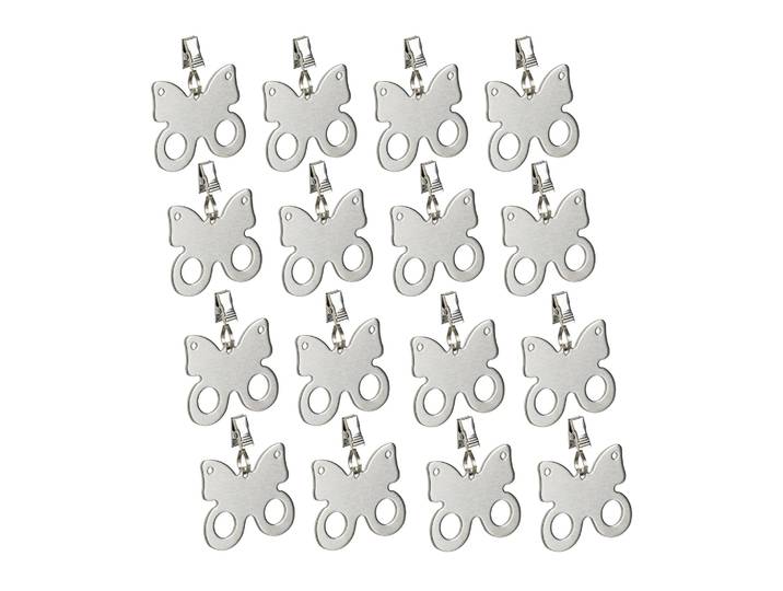 Tischdeckenbeschwerer Schmetterling 16er-Set Silber