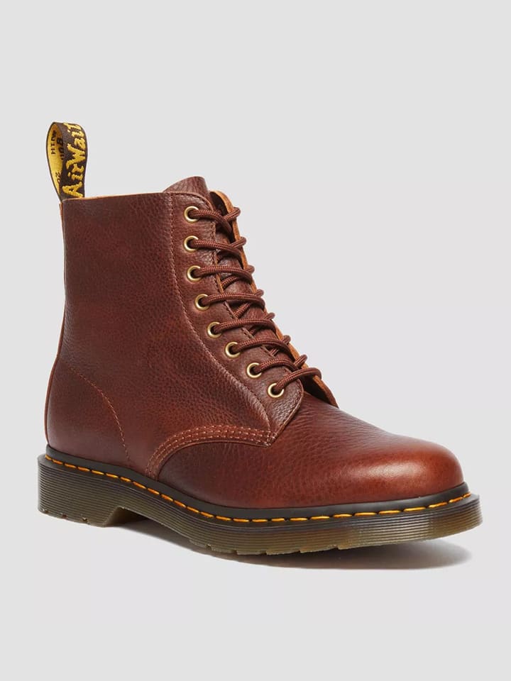 Dr. Martens Leder-Boots in Braun - 39