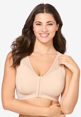 Plus Size Women's The Harper Bra by Leading Lady in Sand (Size 48 F/G/H)