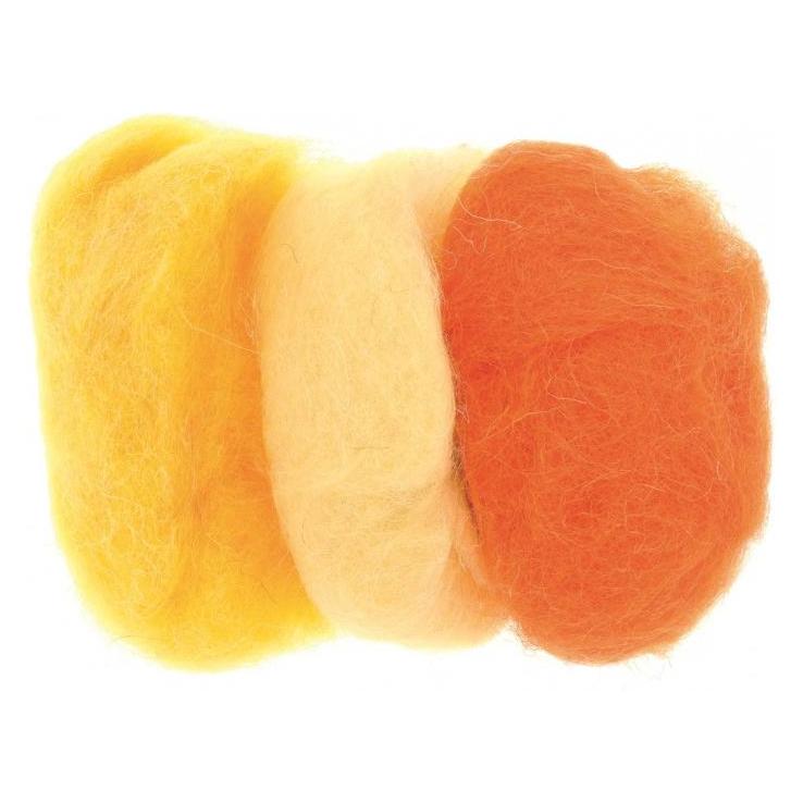 Glorex Schafwolle 3x10g gelb-mix (21968153)