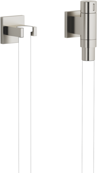 Dornbracht Water Modules Wandanschlussbogen 27821979-06 mit Schlauchhalterung, mit Einzelrosette, platin matt