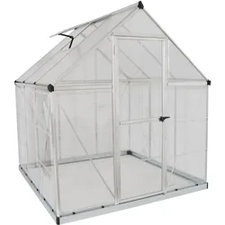 Palram - Canopia   Hybrid Gewächshaus, silber in cm 186x185x208 (LxBxH)