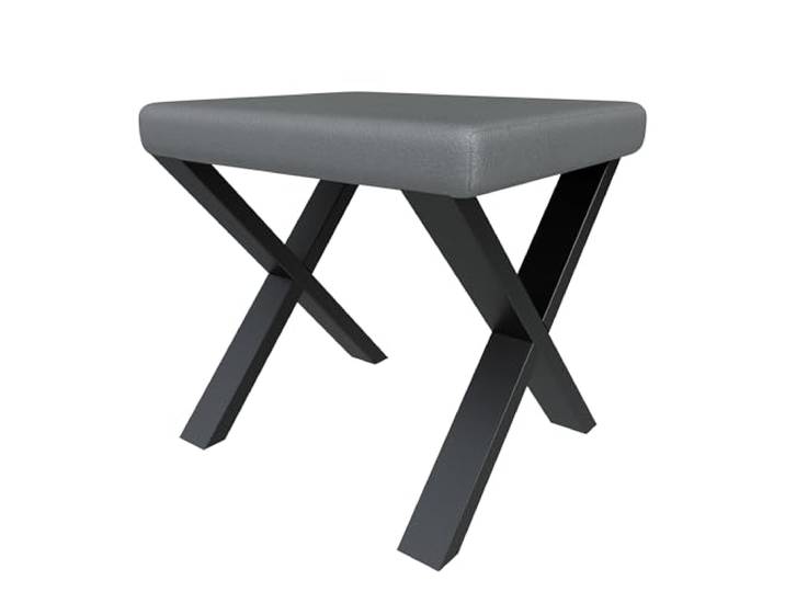 FURNISTAR Bank Akiko Metal X - Eckbankgruppe für Ihrem Esszimmer, Küche modern, Sitzecke, Essecke. Perfekt für Küche, Büro und Rezeption. Solide und Starke Verarbeitung. (50x44-Soft29)