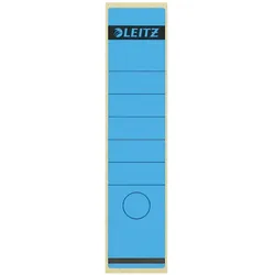 Leitz, Ordner Zubehör, Rückenschild, selbstklebend, lang/breit, 285 x 61,5 mmblau, 10 Stück
