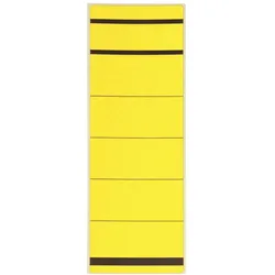 Westcott Ordneretikett E-737821 00 breit/kurz selbstklebend Papier gelb 10 Stück
