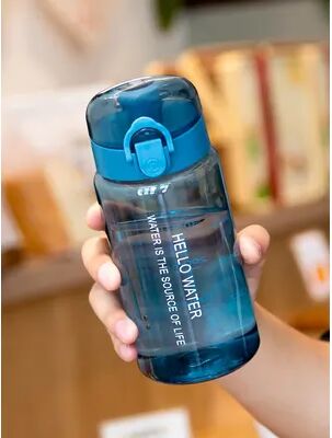 Uplifted Trends Transparent Water Bottle With Filter & Anti Fall Design Perfect For Men Women & Students blue