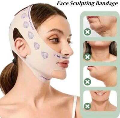 Inspired Finds Adjustable V Face Lift Mask Reusable Chin Shaping Bandage Adjustable V Face Lift Mask Reusable Chin Shaping Bandage