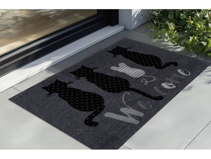 Tapis d'entrée Cosy 425 40 x 60cm Noir