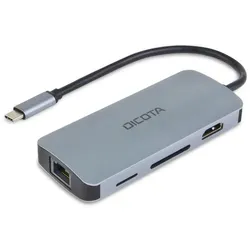 DICOTA USB-C 8-in-1 Multi Hub 4K PD 100W
