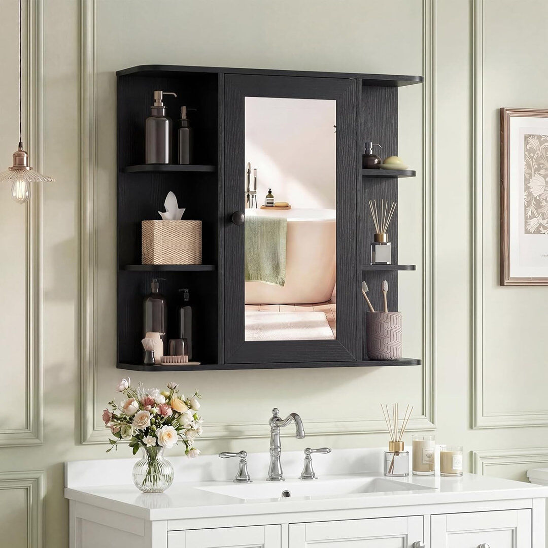 Brambly Cottage 1676.4 Wall Mounted Shelves Black