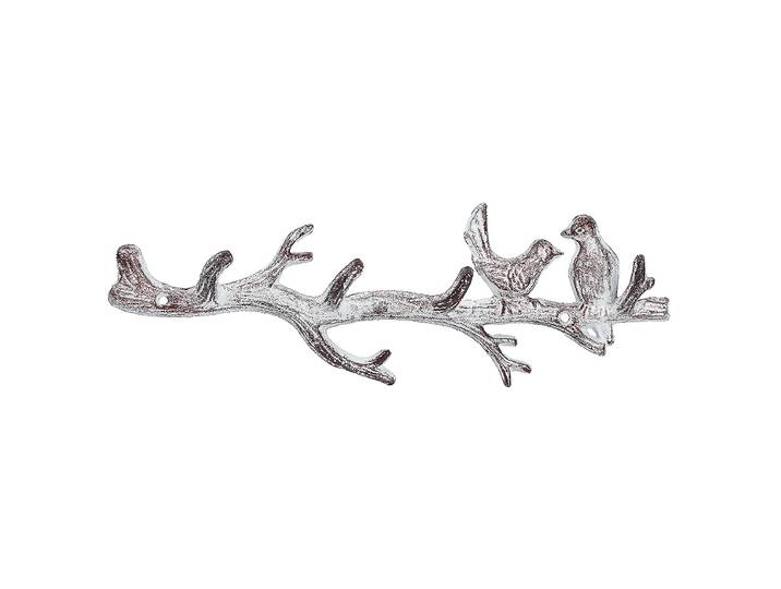 Patère oiseau 33 x 11 x 4cm Blanc/Marron