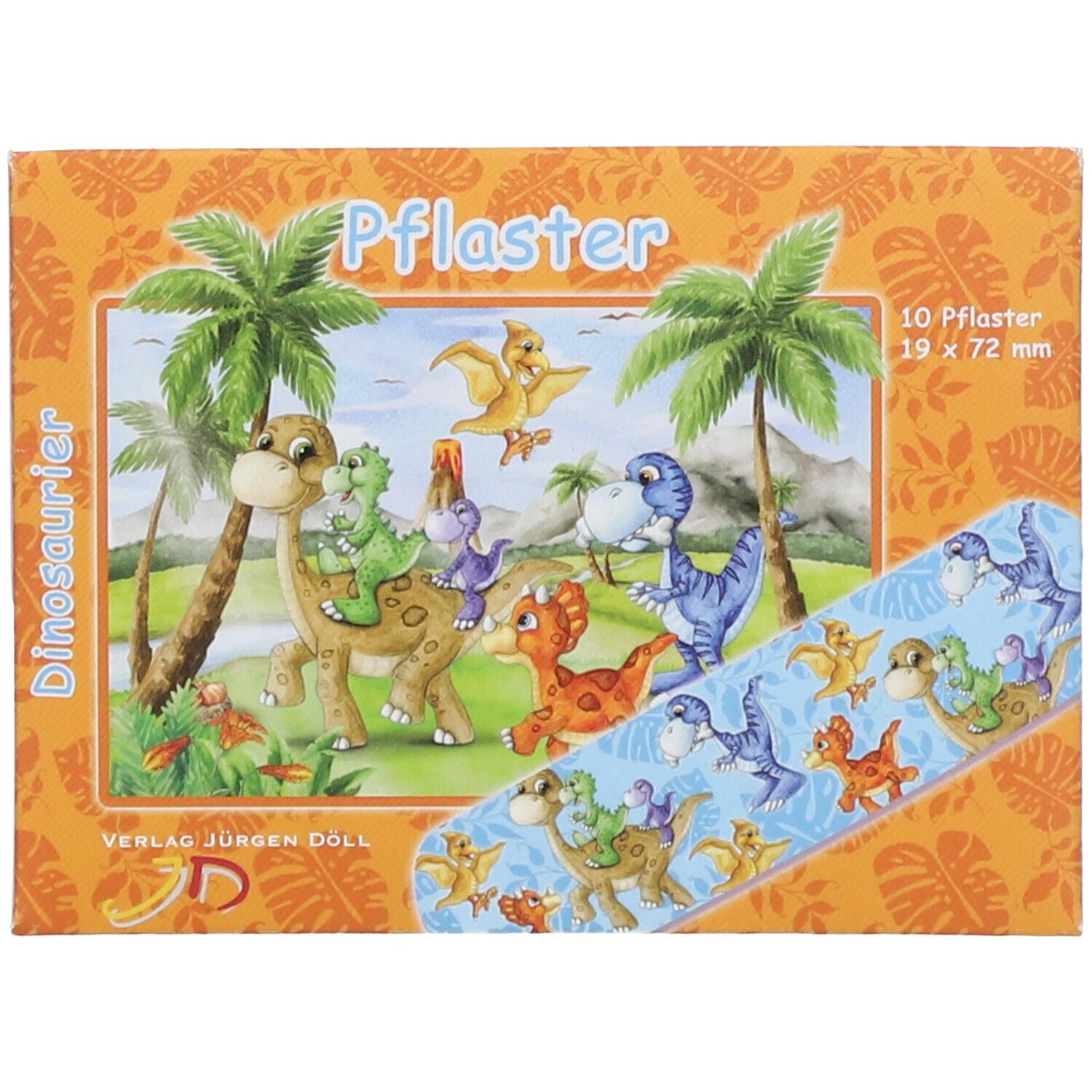Kinderpflaster Dinosaurier Briefchen 10 St Pflaster