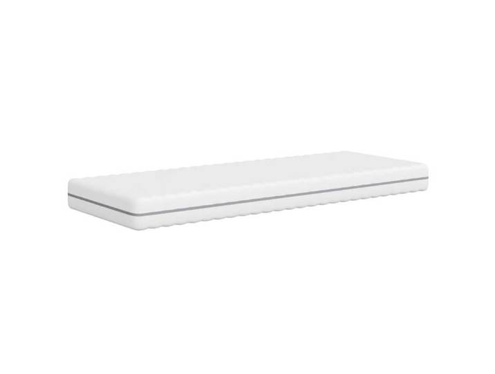 NEW Blanc Matelas en mousse moyennement doux 90x190 cm - - Lits & accessoires(1parcel)1486652