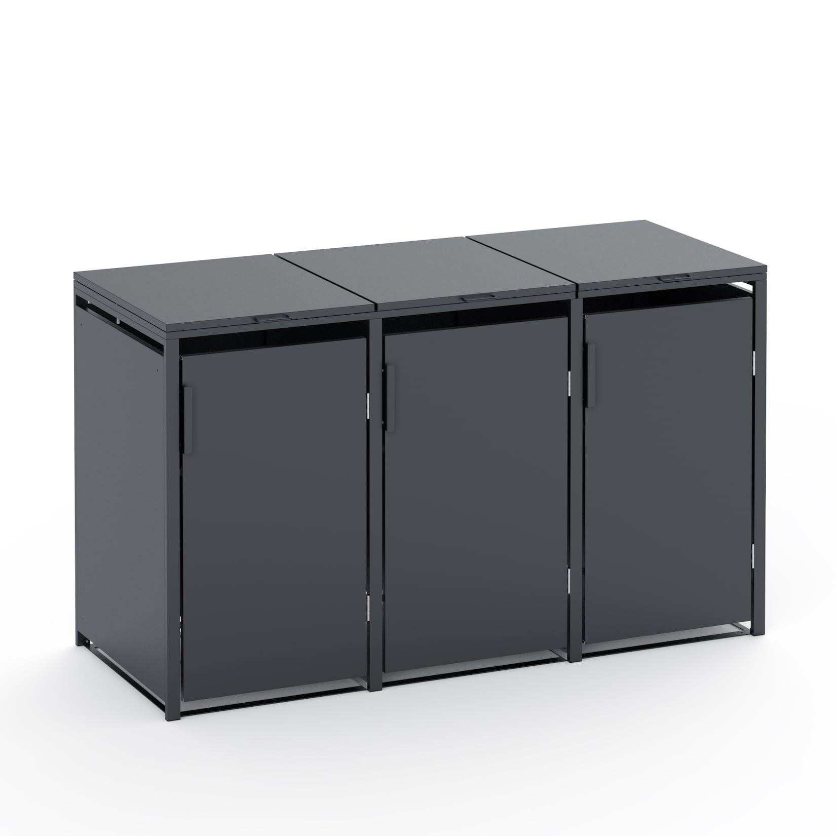 Plats® Outdoor Solution - 3er Mülltonnenbox