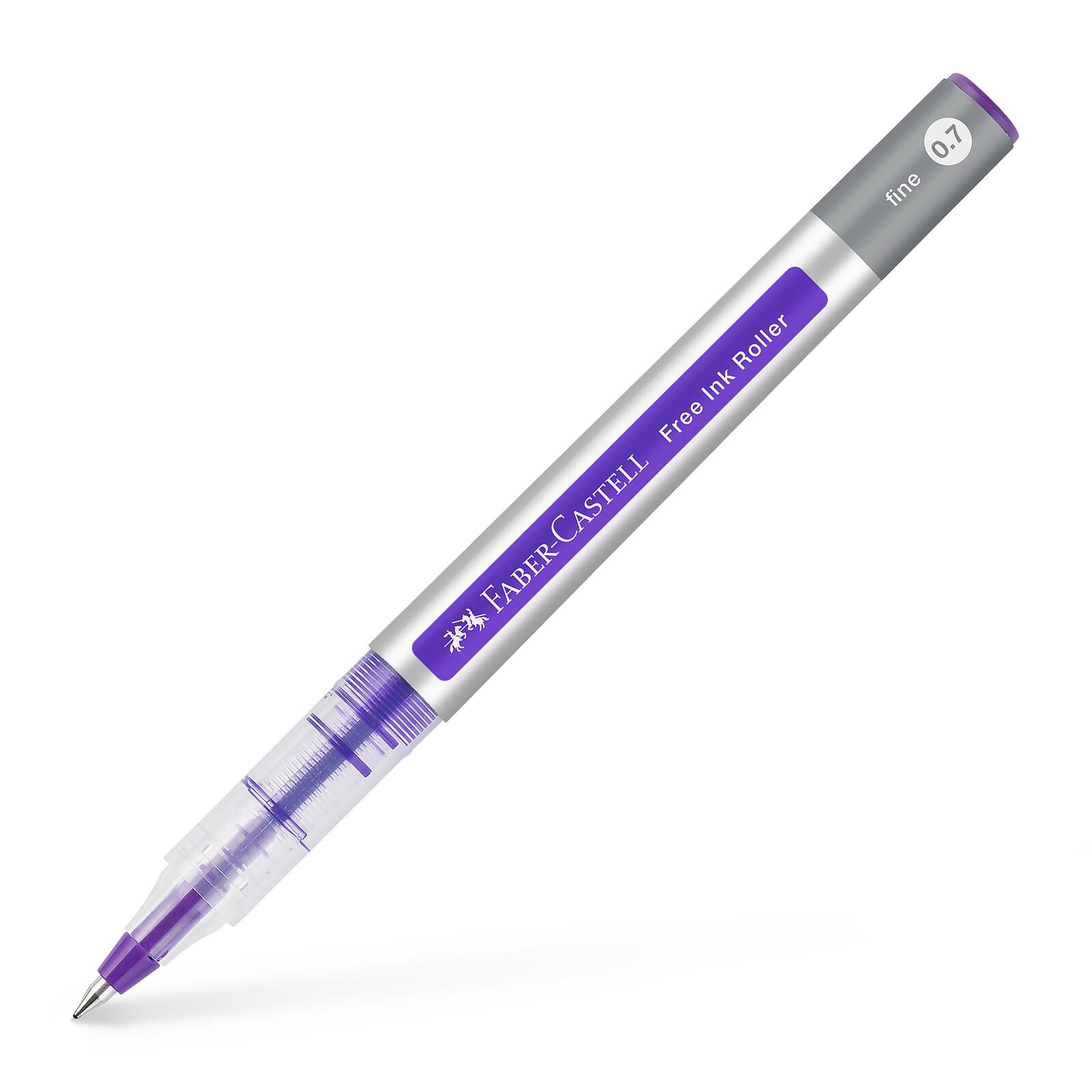 FABER-CASTELL Free Ink Tintenroller grau 0.7 mm Schreibfarbe: Violett 348136