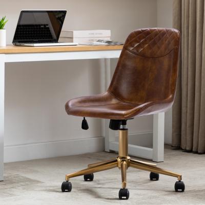 Duhome Elegant Lifestyle Curved Faux Leather Task Chair Air Lift Office Chair
