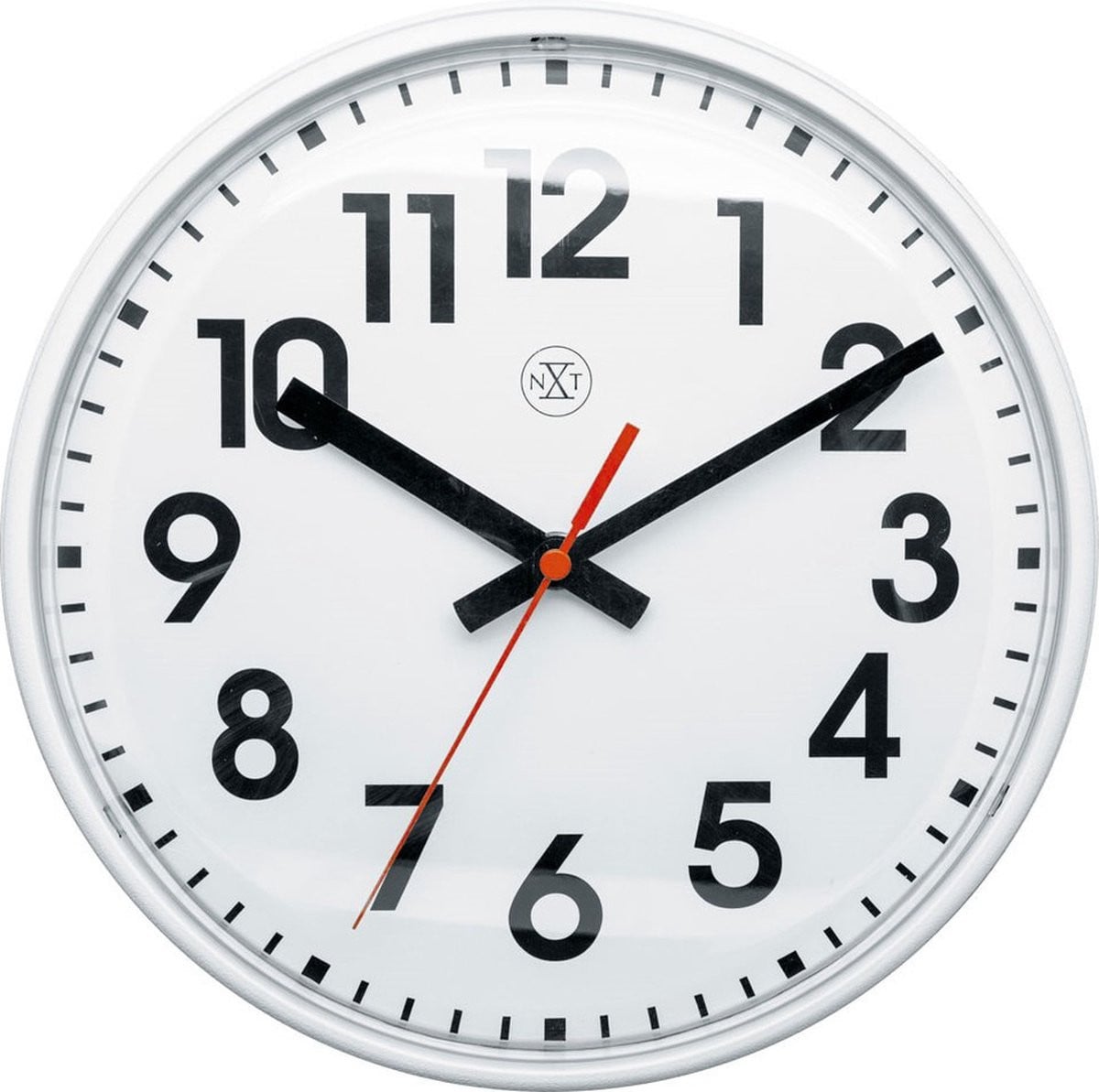 The Time Wandklok - Wit - D26 cm