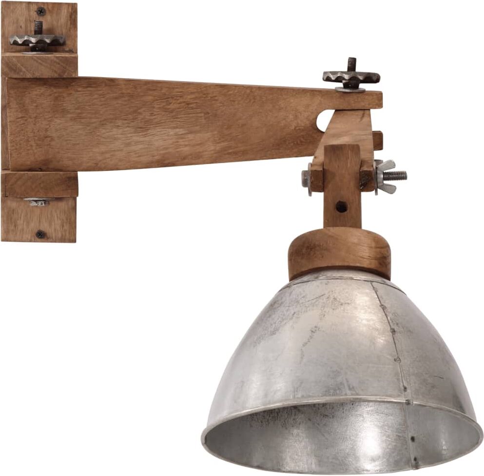 vidaXL Lampe murale 25 W argent vintage E27