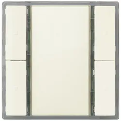 Siemens UP 222/12 Taster 2-fach ohne Status-LED, titanweiß, i-system 5WG12222DB12 UP22212