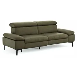 CASEDO Sofa Palma Leder Grün Olive
