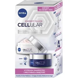 Nivea, Beauty Geschenkset, Expert Filler Cellular Day And Night Anti-Wrinkle Cream Set - 50ml Each (Gesichtspflege Set)
